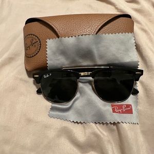 Like New Ray-Ban Polarized Rare Limited Edition With Bridge Sunglasses